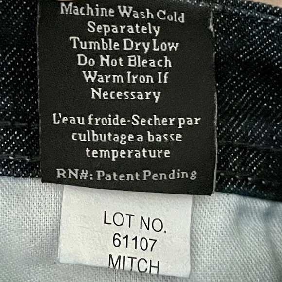 James Jeans Dry Aged Denim Mitch Tulsa Gold Dark Mini Skirt NWT Size 26 - Picture 10 of 11